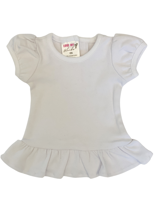 18" Doll Ruffle Hem Shirt