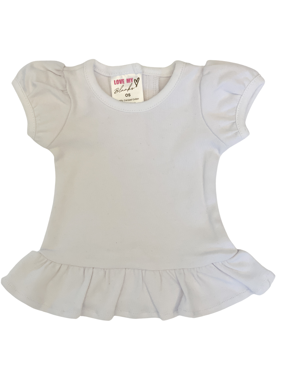 18" Doll Ruffle Hem Shirt- Mini me
